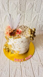 The Gilded Butterfly Bloom Cake